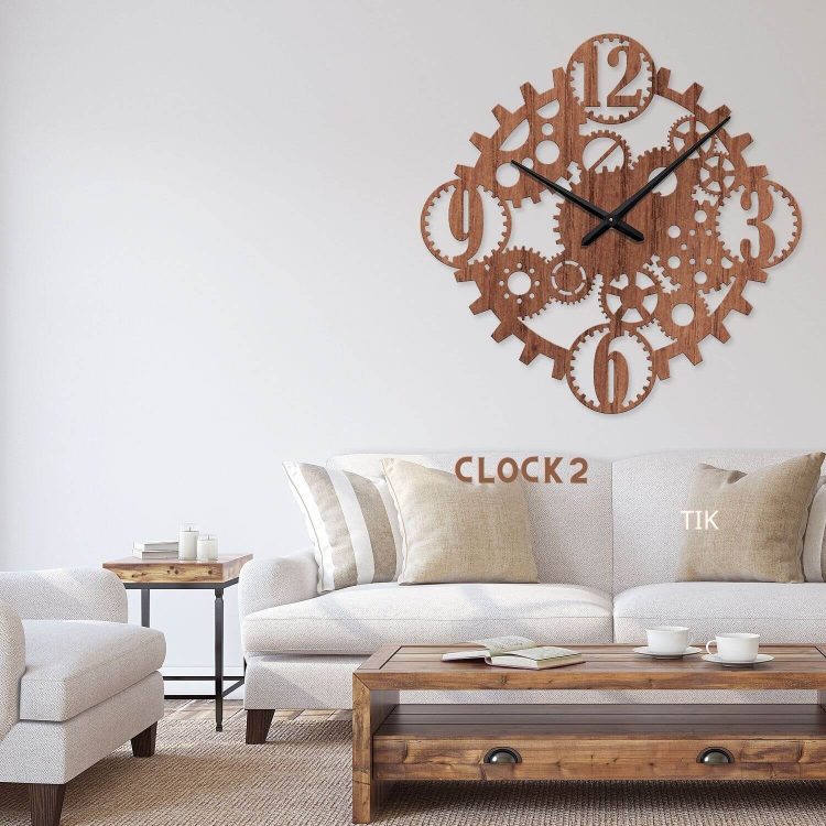 Ρολόι τοίχου  εσωτερικού χώρου ξύλινο clock2massdeco