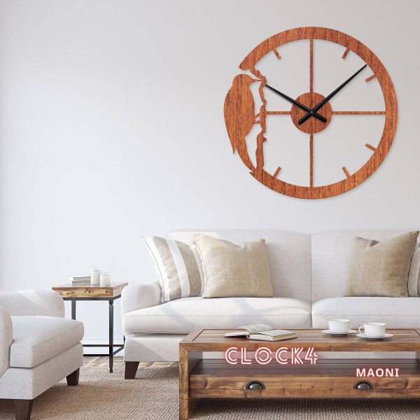 Ρολόι τοίχου  εσωτερικού χώρου ξύλινο clock4massdeco