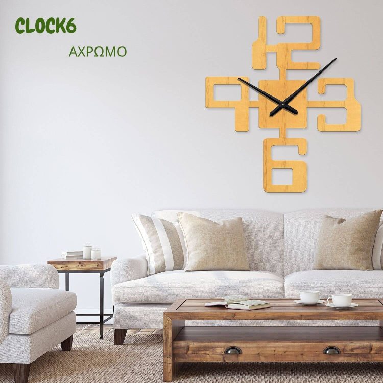 Ρολόι τοίχου  εσωτερικού χώρου ξύλινο clock6massdeco
