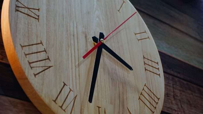 Large wooden wall clock-Massdeco