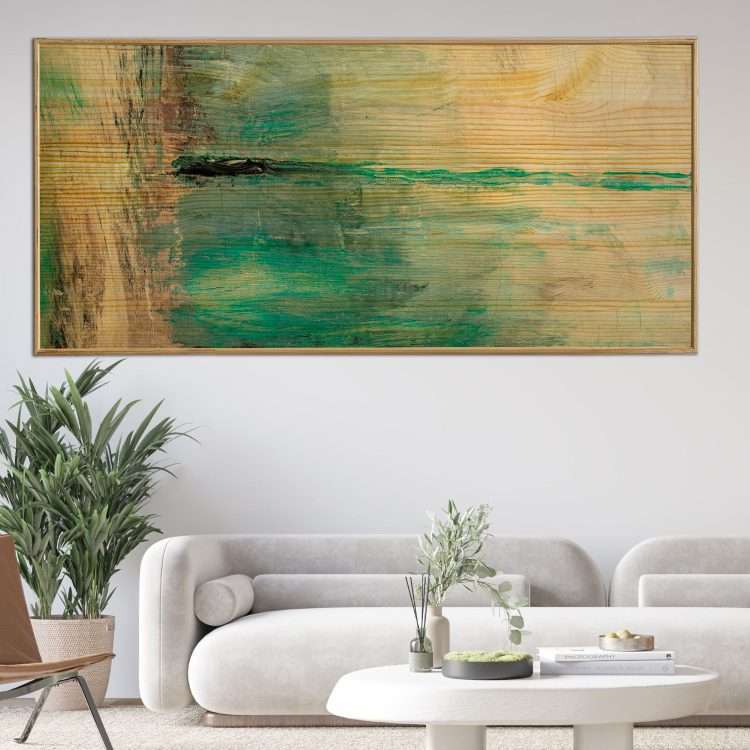 Πίνακας σε Ξύλο με Θέμα "Θάλασσα" σε ξύλινη Κορνίζα-Massdeco