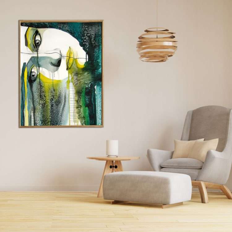 Πίνακας σε Plexiglass με Θέμα "Ήρα" σε ξύλινη Κορνίζα-Massdeco