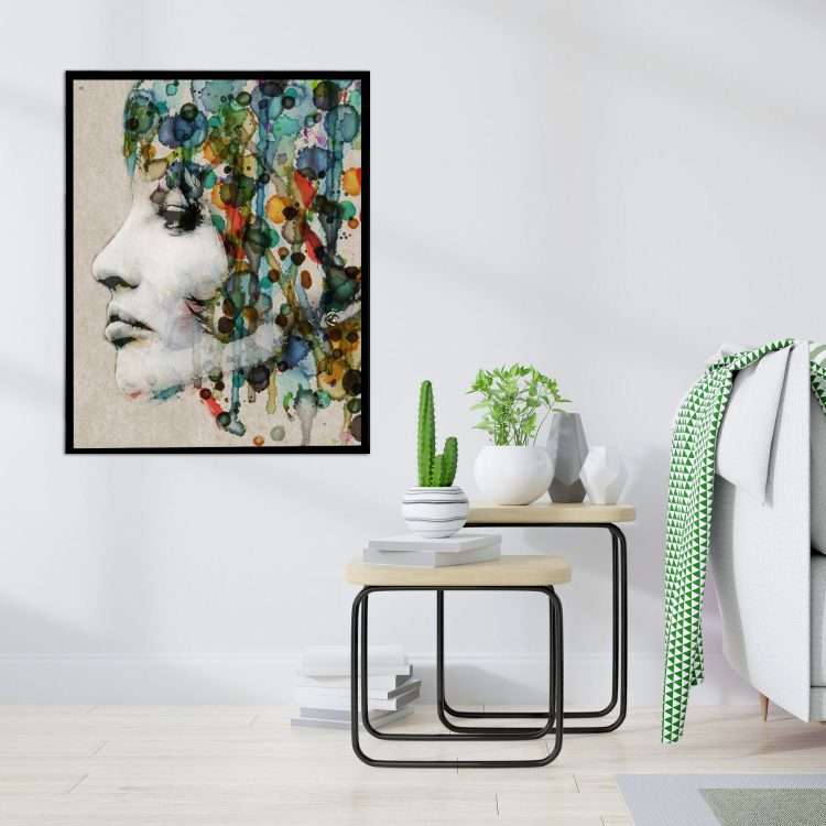 Πίνακας σε Plexiglass με Θέμα "Αφροδίτη" σε μαύρη ξύλινη Κορνίζα-Massdeco