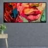 Πίνακας σε Ξύλο με Θέμα "Pink Lips" σε μαύρη ξύλινη Κορνίζα-Massdeco